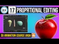 3D Animation Course Class 17 Extrude Inside Extrude Menu Proportional Editing Blender Course