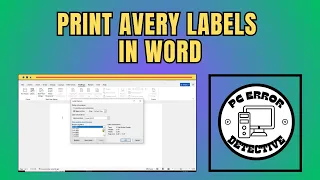 How to Print Avery Labels in Word - Full Guide 2025