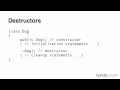 Tutorials - C 06 02 Using destructors