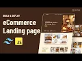 Create an AMAZING eCommerce Landing Page TailwindCSS JavaScript