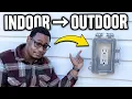 How to Add an Outdoor GFCI Outlet From an Existing Indoor Outlet