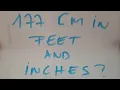 177 cm in feet and inches