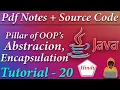 Encapsulation Abstractions Concepts in JAVA JAVA Tutorial in Hindi Death Code