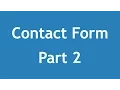 Arabic Tutorial Create Template 3 - Create Contact Form Part 2