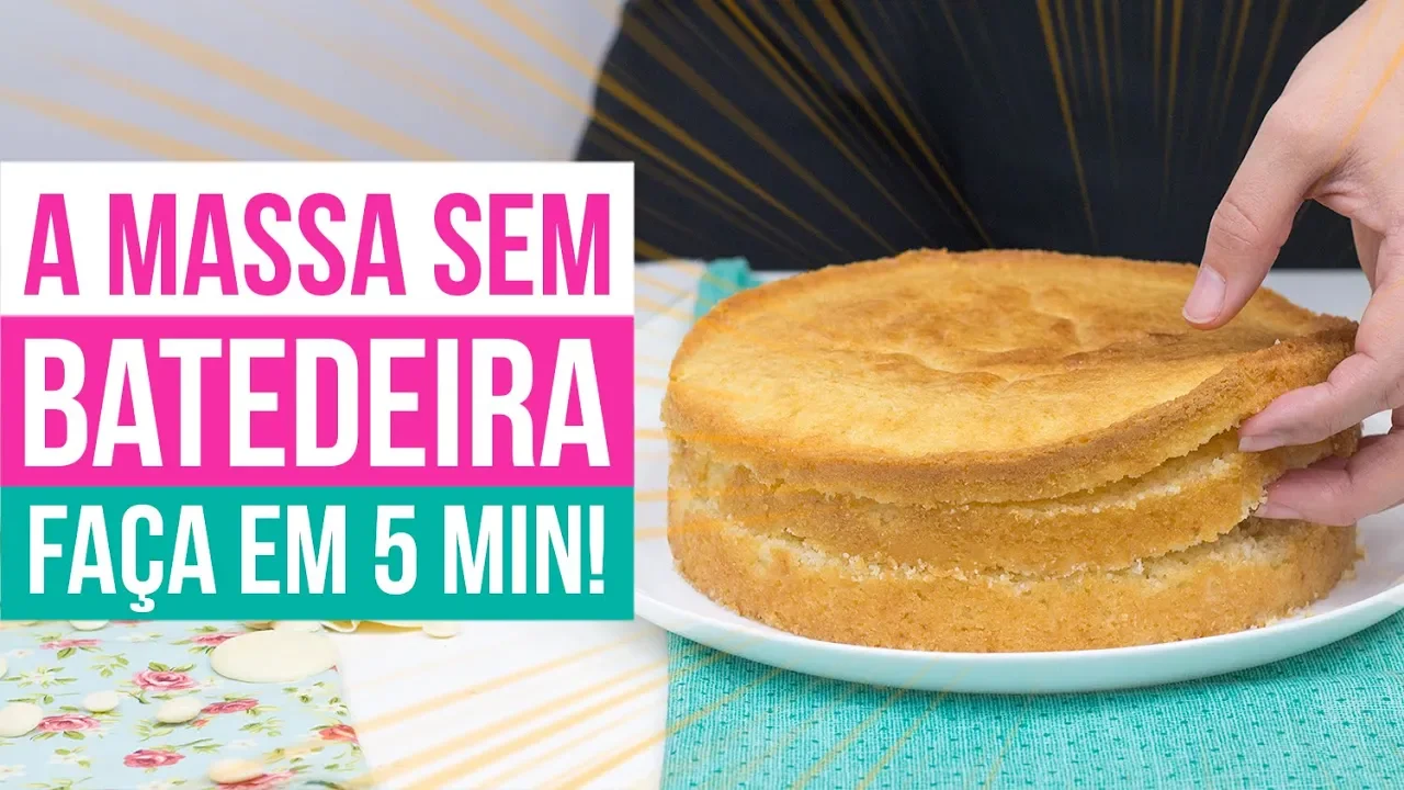 RECEITA DE BOLO FOFINHO COM 5 INGREDIENTES