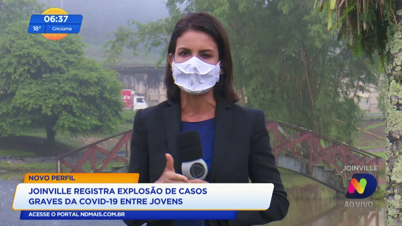 Joinville registra explosão de casos graves da Covid-19 entre jovens