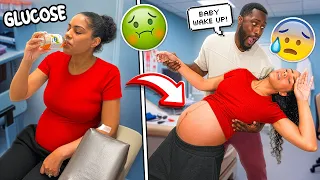PANICKING & ALMOST PASSING OUT DURING THE GLUCOSE PREGNANCY TEST… RAW FOOTAGE 😳