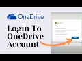 How to Login To OneDrive Account Microsoft 365 OneDrive Login Online from Computer PC
