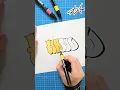 SATISFYING COLORING GRAFFITI with art markers