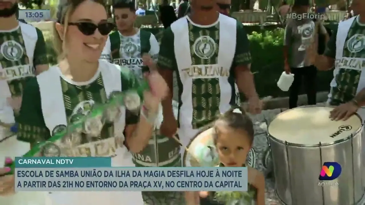 União da ilha da Magia desfila nessa quinta-feira na praça 15 de novembro em Florianópolis