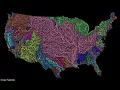 Imgur user shows map of every river basin in the US