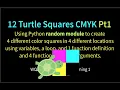 12 Turtle Squares CMYK Pt1