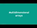 C for total noobs - Part 16 Multidimensional arrays