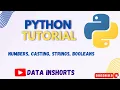 PART - 2 NUMBERS CASTING STRING BOOLEANS