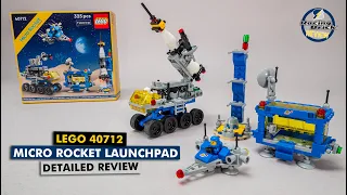 LEGO 40712 Micro Rocket Launchpad Gift With Purchase set detailed building review