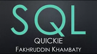 SQL Quickie - NOLOCK