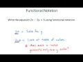 Introduction to Functional Notation