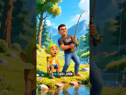 ¡Larín Junior no podía creer lo que había picado en el anzuelo! 😲🐟