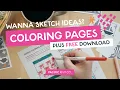 Tutorial Base Doodle Coloring Pages