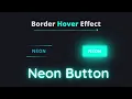 Create a neon button Hover Effect CSS Snake Border