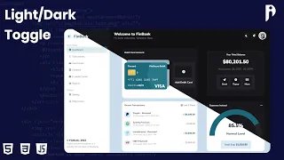 How To Make Website Light Dark Theme Toggle with HTML CSS and JavaScript