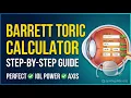 How to Use the Barrett Toric Calculator Without Errors