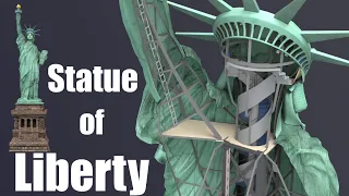 whats inside the statue of liberty