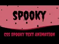 Blood Dripping Text Animation Pure Css Spooky Text Effect Css Animation