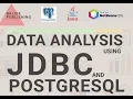 DATA ANALYSIS USING JDBC AND POSTGRESQLWITH OBJECT-ORIENTED APPROACHAND APACHE NETBEANS IDE