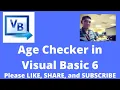 Age Checker in Visual Basic 6