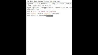 How to roll a dice in python 10 times