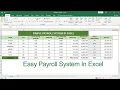 How To Make A Payroll System In Excel
