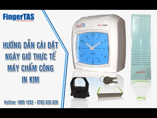 Cài Ngày giờ thực tế WSE 7500A/D, WSE 2800A/D, WSE620A