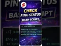 Ping Script in Linux