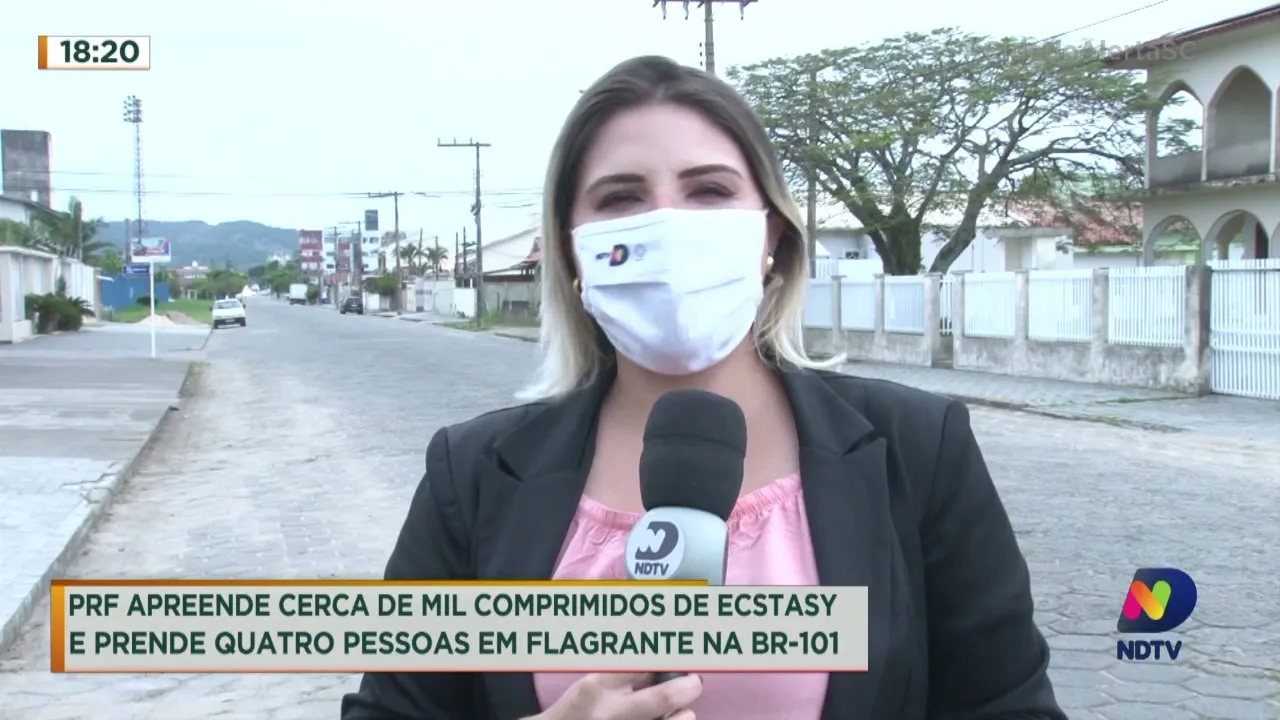 PRF apreende cerca de mil comprimidos de ecstasy e prende quatro pessoas em flagrante na BR-101