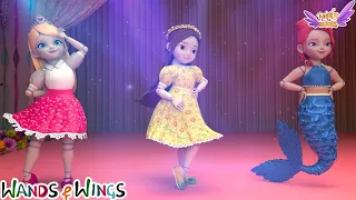 Pretty Princess Dolls 👑🧸| Dress Up Adventure 🎀+ Doll House Magic Kids Songs | Wands & Wings
