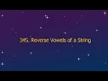 345 Reverse Vowels of a String Leetcode
