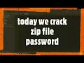 zip file password cracking in python using zip module in Hindi