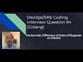 Coding Interview Question 94 Golang Hackerrank Sums of Diagonals of a Matrix
