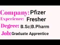 Pfizer Graduate Apprentice-CQ pfizer interview questions