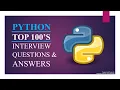 Python Interview Questions and Answers Part-I Python tutorials