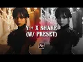 y x shake after effects w presets