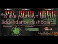 Interactive attendance sheet 2 Dashboard Excel