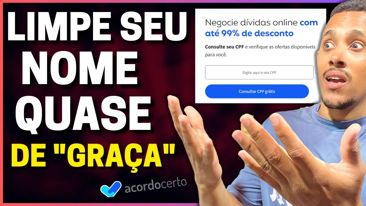 ????( OLHA ISSO ) NOME LIMPO HOJE PRATICAMENTE DE GRAÇA -  Rei dos cartões