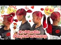 Sleek Barbie Ponytail Red Skunk Stripes 90 s Hairstyle Ft Review