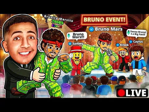 Video Thumbnail: LIVE ROBLOX | 😨 🎤!! צייד הסקאמרים באיוונט ברונו מארס