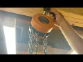 Harbor Freight 1 Ton Chain Hoist Review DIY Poormans Trolley