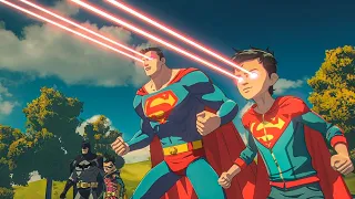 بعد ما بتسيطر قوة شريرة على الأرض بيحاول ولاد سوبرمان وباتمان انهم ينقذوا الكوكب 