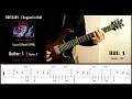 Obituary - Chopped In Half - Guitar riffs with tabs / cover / lesson