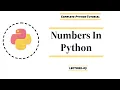 Python for beginners Numbers in Python